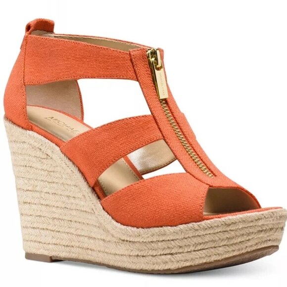 Michael Kors Damita Espadrille Platform Wedge Sandal - Picture 1 of 12